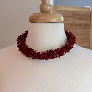 Red Beaded Necklace